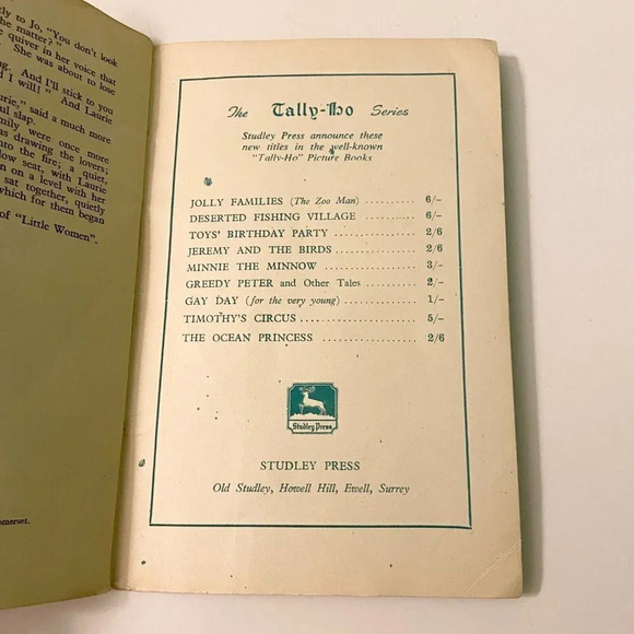 Vintage Little  Women Booklet Retold by Mary Farrer Studley Press Paperback - Picture 10 of 11